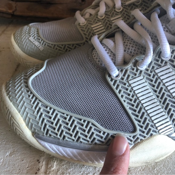 K-Swiss hyper court express grey and white women's sneakers 11 shoes - Picture 7 of 10